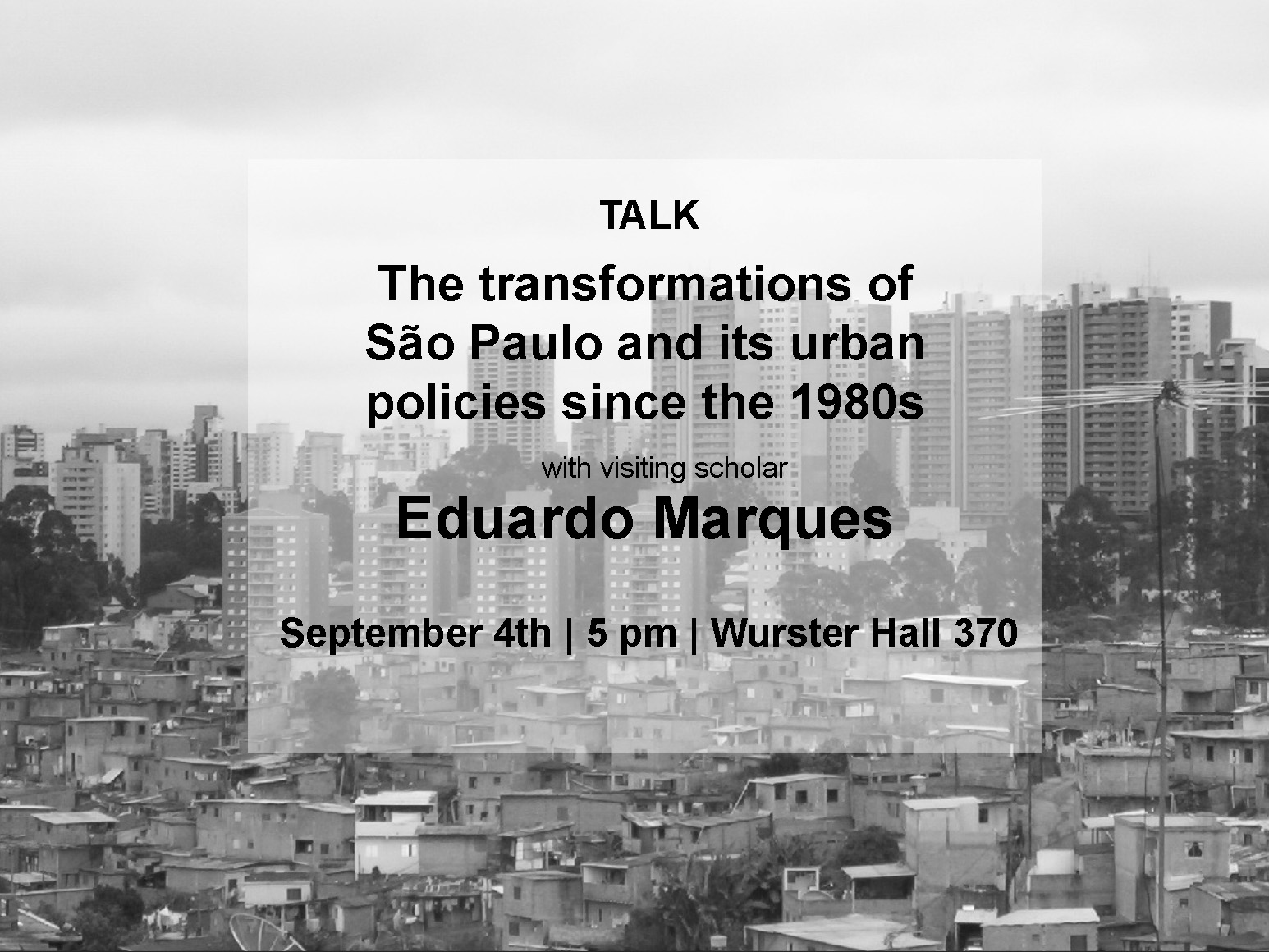 The transformations of São Paulo and its urban policies since the 1980s